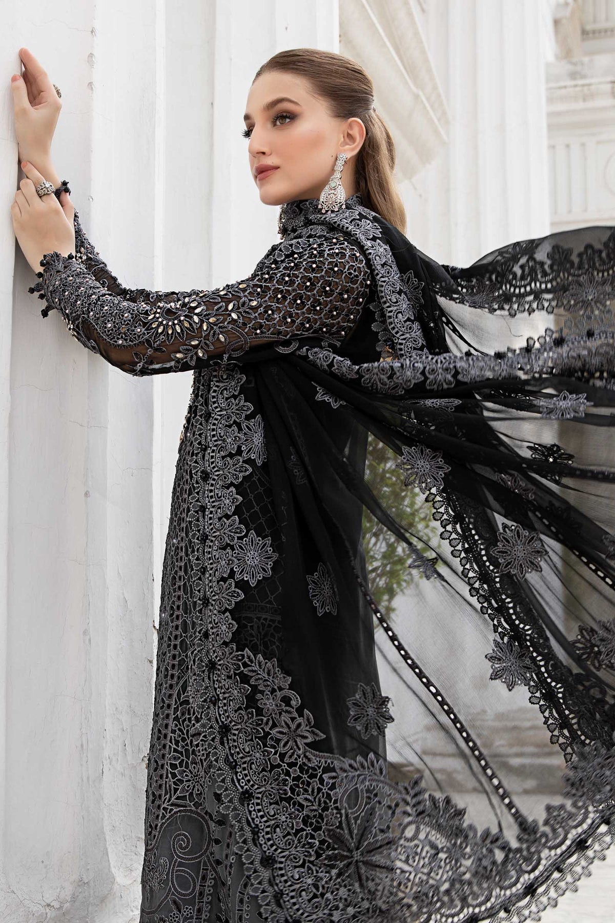 Unstitched Embroidered Chiffon Suit | MPC-24-101