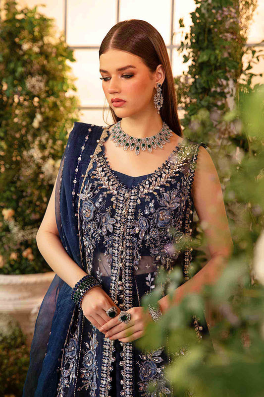 3 Piece Unstitched Embroidered Organza Suit | BD-2902