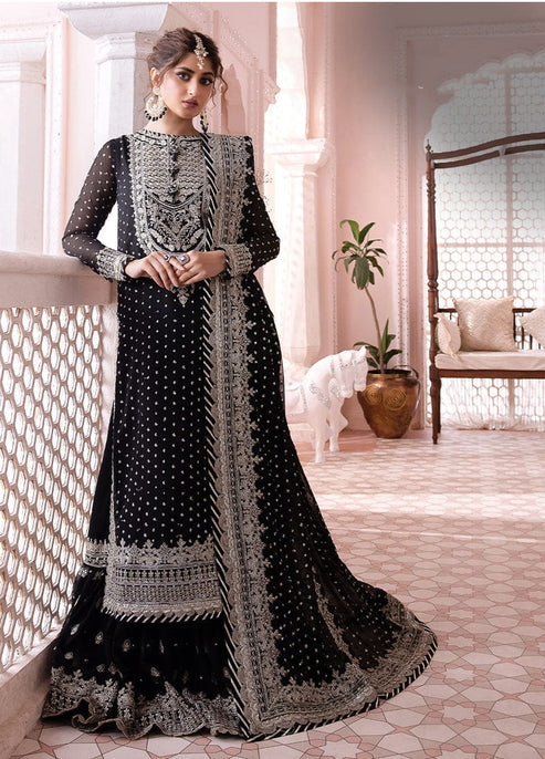 Embroidered Chiffon 3 Piece Unstitched Suit AJCC-D03-23